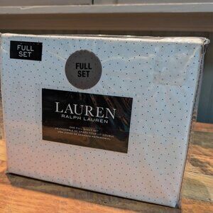 Ralph Lauren 100% thick Cotton Full Sheet Set New in Package